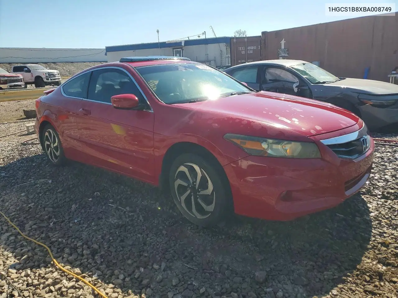 2011 HONDA ACCORD VIN 1HGCS1B8XBA008749 — фото 4