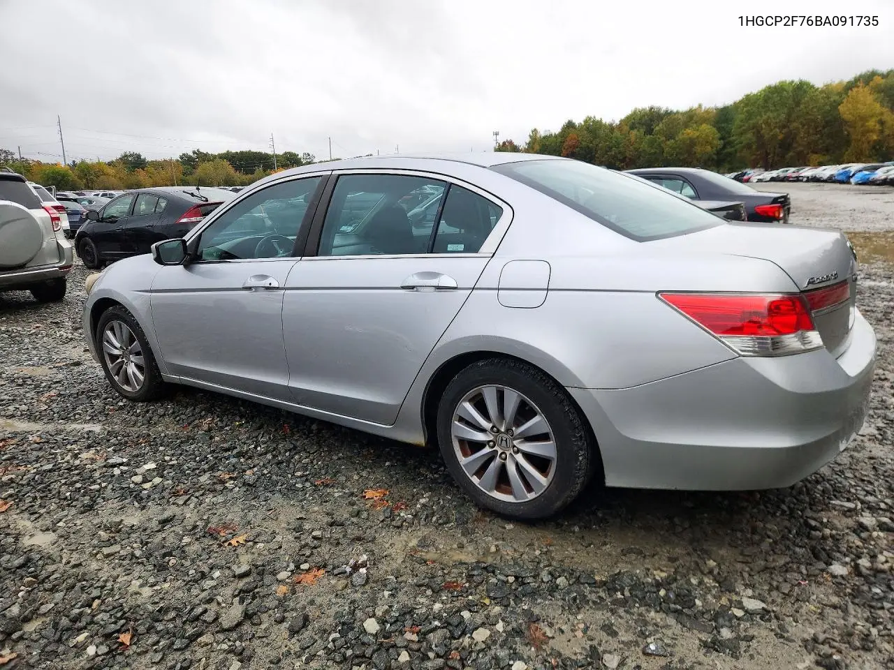 2011 HONDA ACCORD VIN 1HGCP2F76BA091735 — фото 2