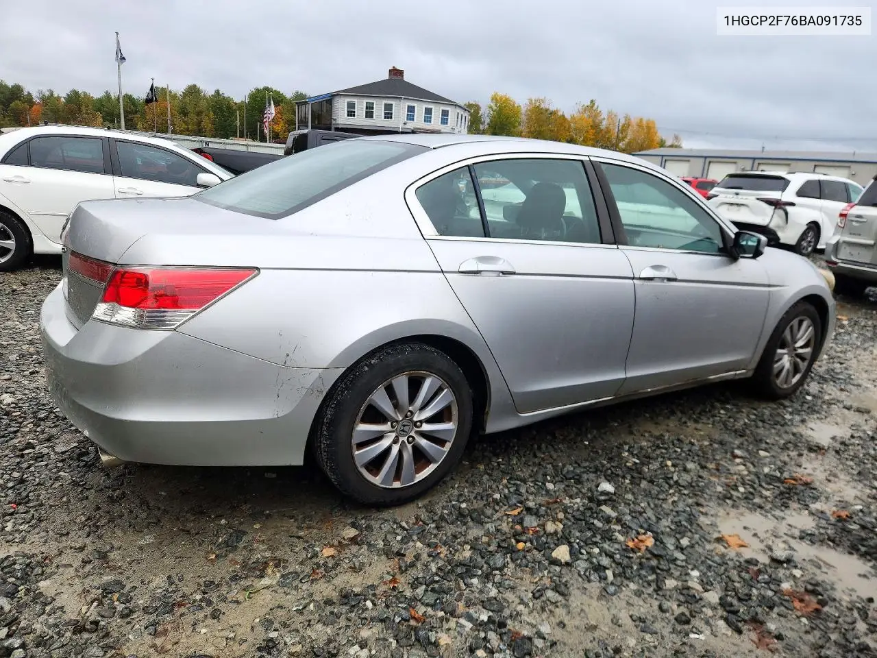 2011 HONDA ACCORD VIN 1HGCP2F76BA091735 — фото 3