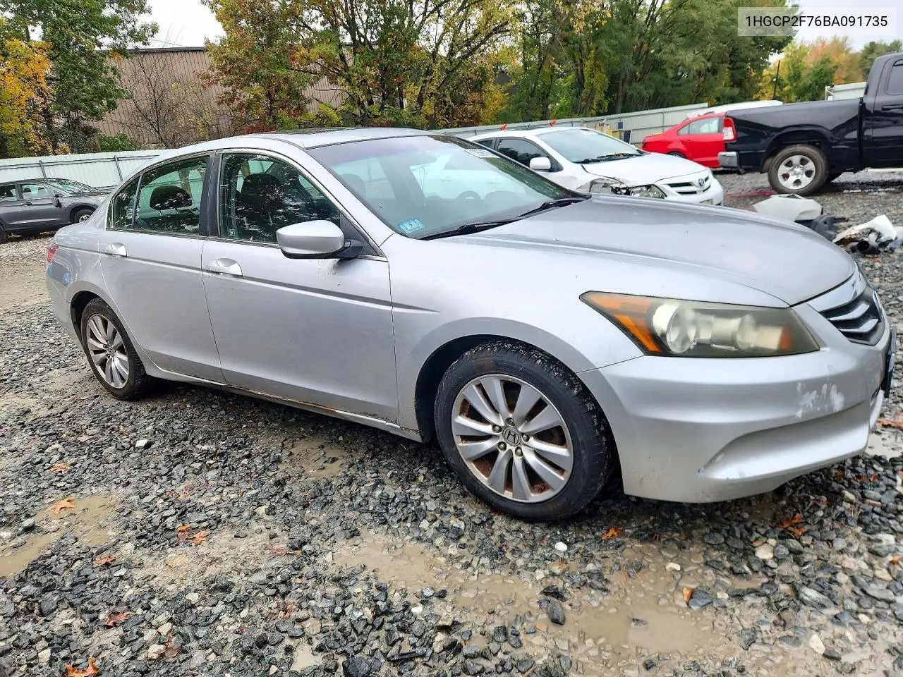 2011 HONDA ACCORD VIN 1HGCP2F76BA091735 — фото 4