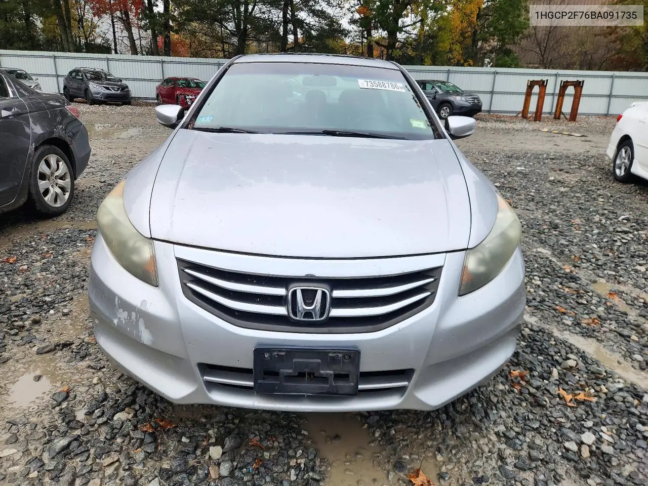 2011 HONDA ACCORD VIN 1HGCP2F76BA091735 — фото 5