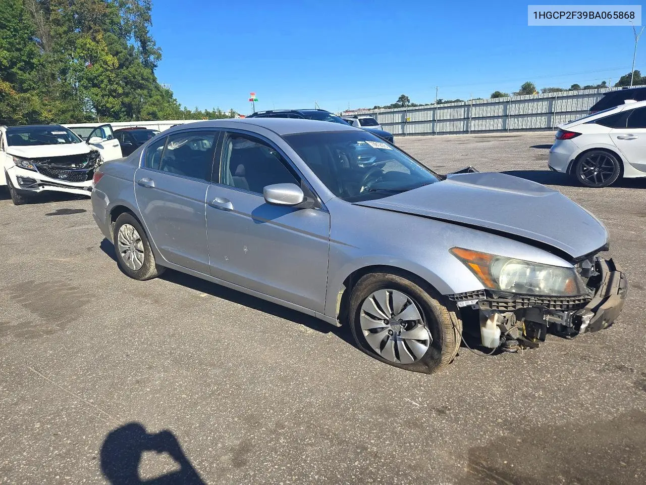 2011 HONDA ACCORD VIN 1HGCP2F39BA065868 — фото 4