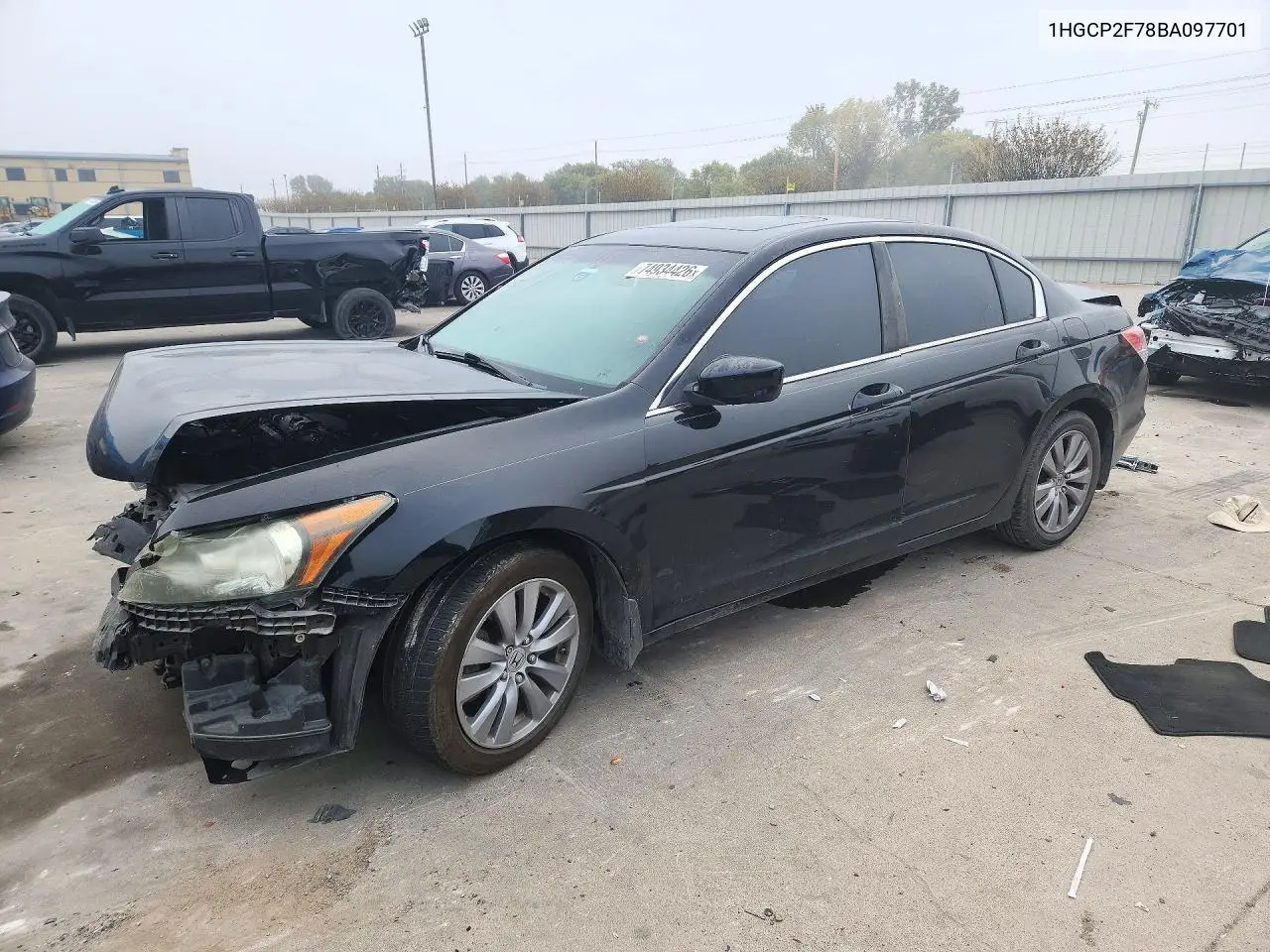 HONDA ACCORD 2011, VIN 1HGCP2F78BA097701