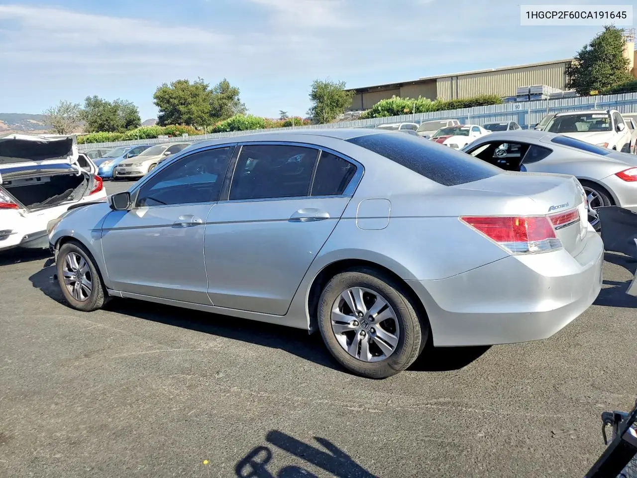 2012 HONDA ACCORD VIN 1HGCP2F60CA191645 — фото 2