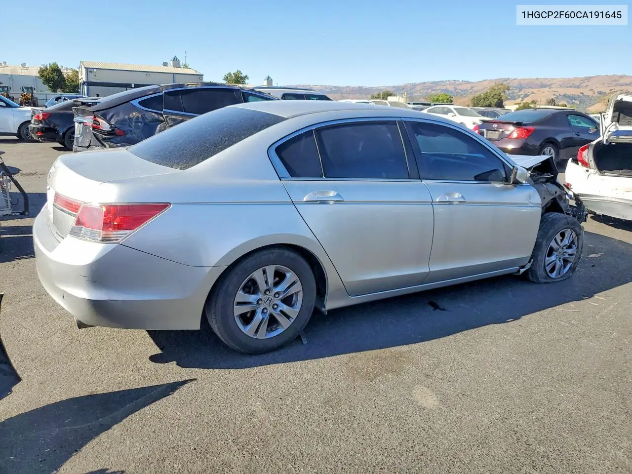 2012 HONDA ACCORD VIN 1HGCP2F60CA191645 — фото 3