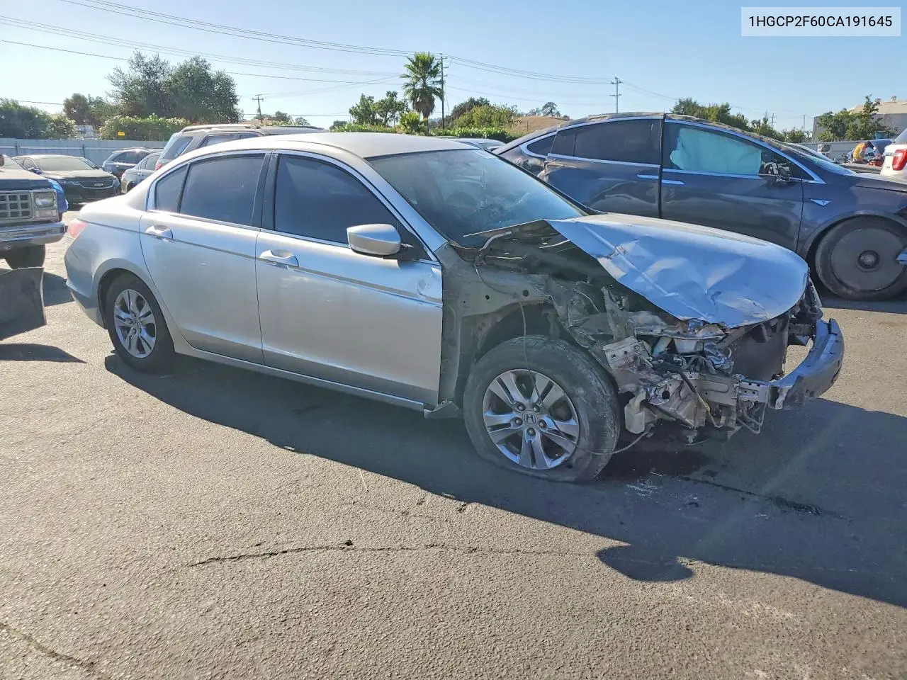 2012 HONDA ACCORD VIN 1HGCP2F60CA191645 — фото 4