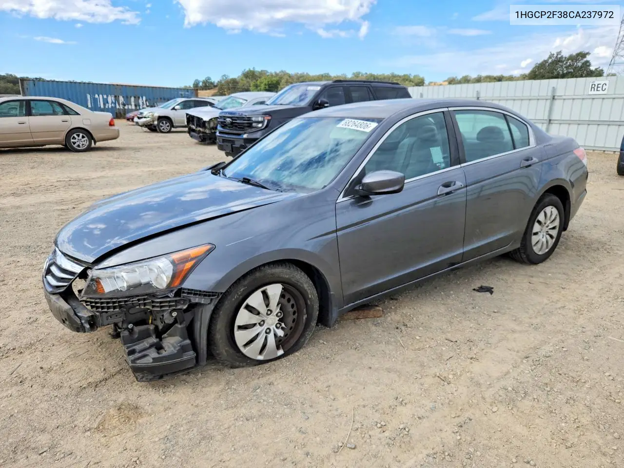 HONDA ACCORD 2012, VIN 1HGCP2F38CA237972