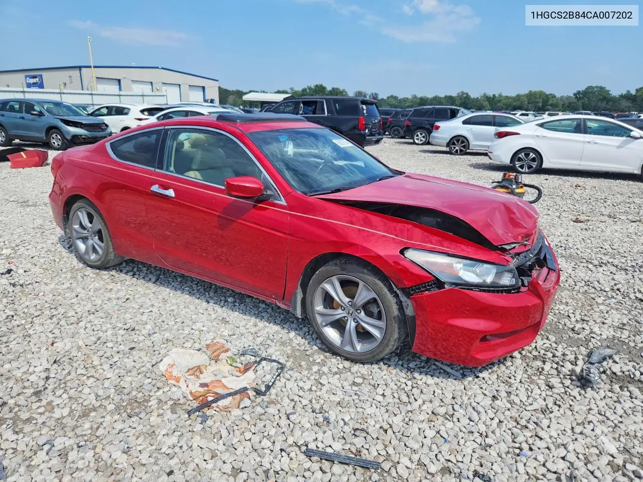 2012 HONDA ACCORD VIN 1HGCS2B84CA007202 — фото 4