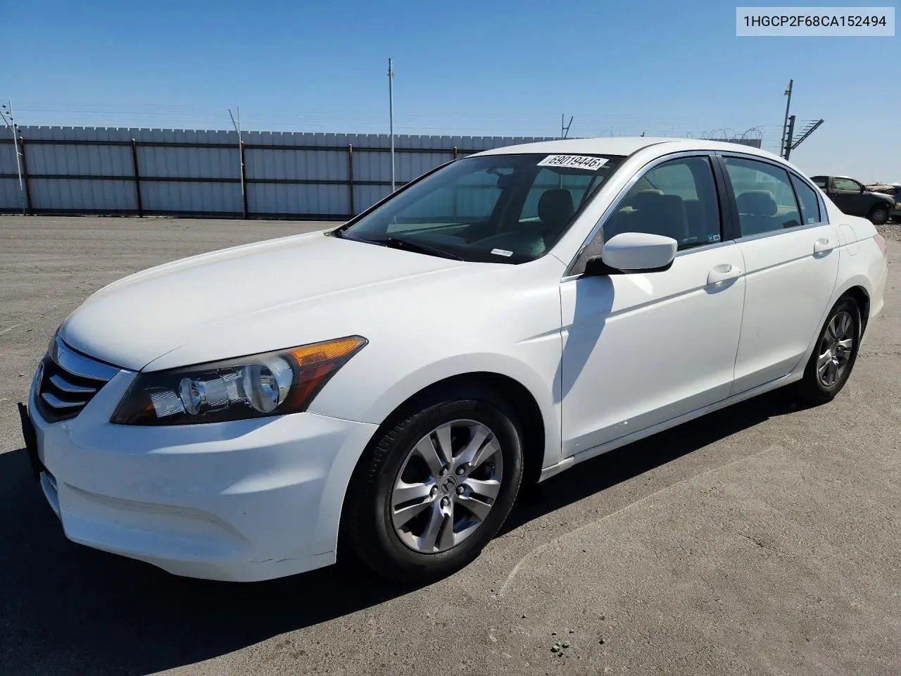 HONDA ACCORD 2012, VIN 1HGCP2F68CA152494