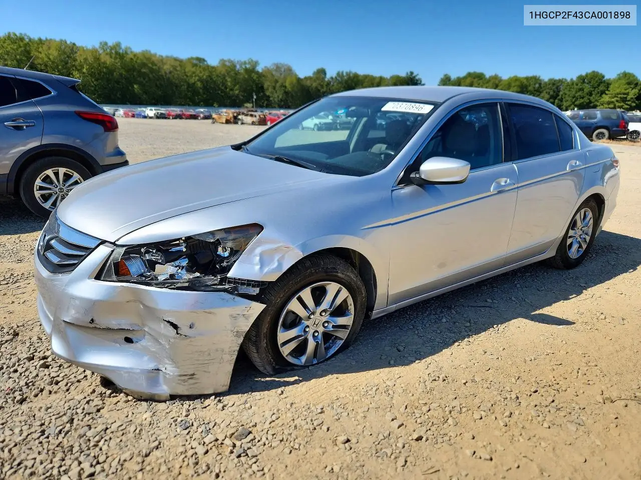 HONDA ACCORD 2012, VIN 1HGCP2F43CA001898