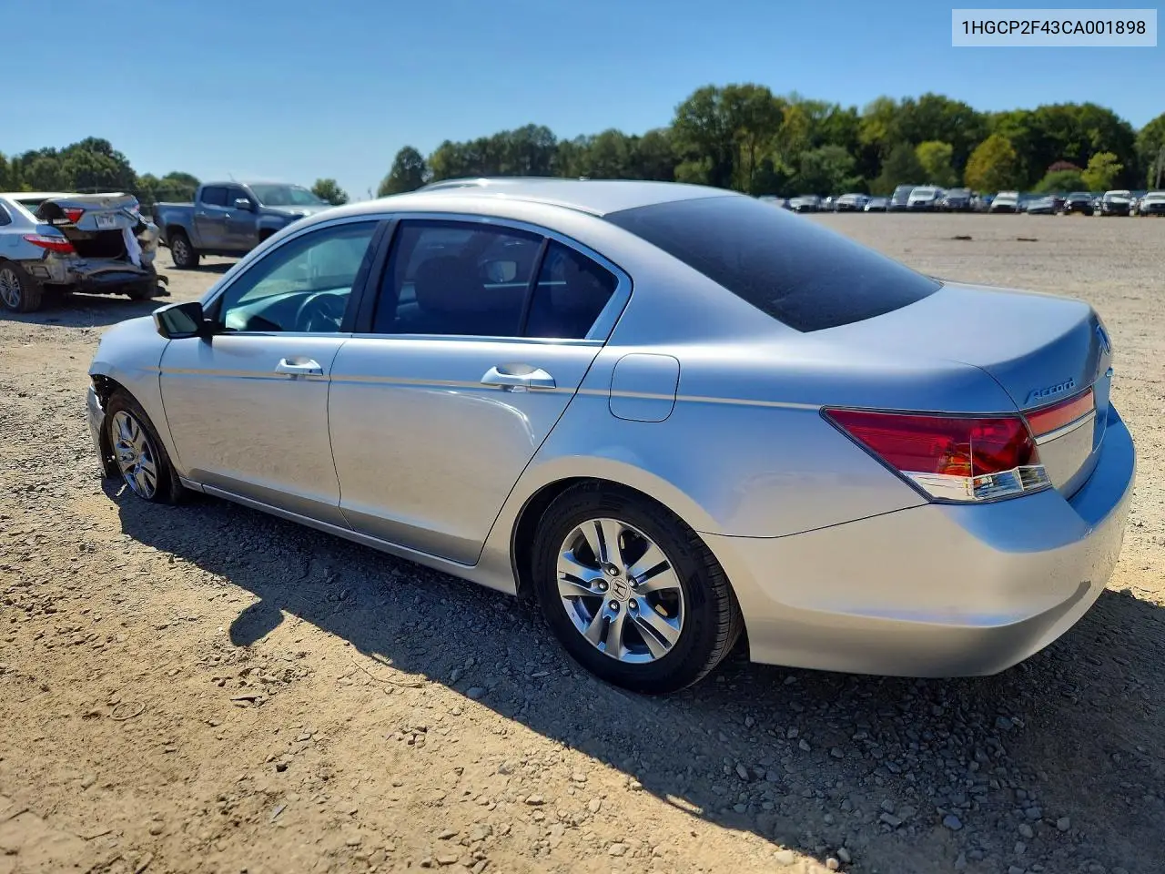 2012 HONDA ACCORD VIN 1HGCP2F43CA001898 — фото 2