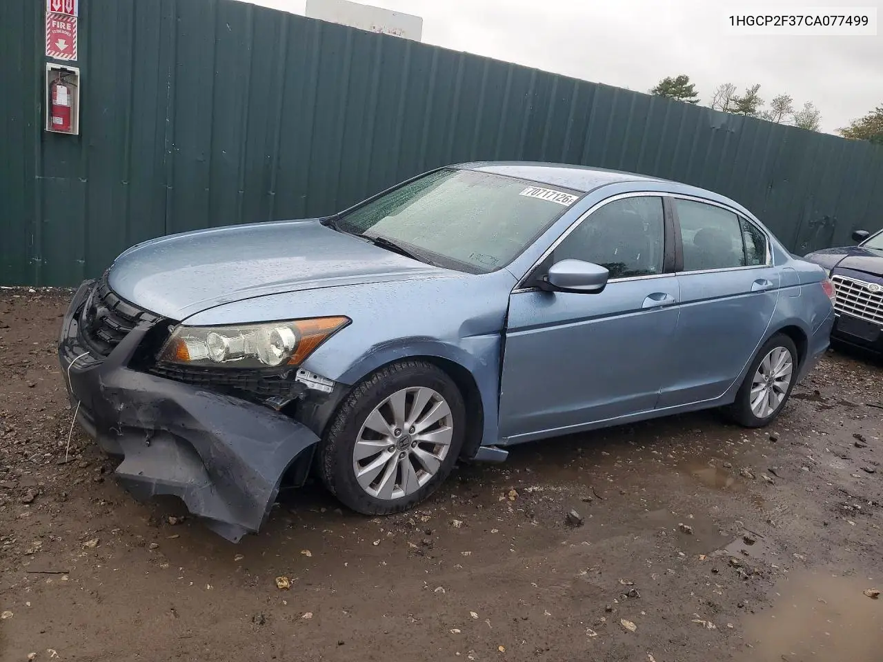 HONDA ACCORD 2012, VIN 1HGCP2F37CA077499