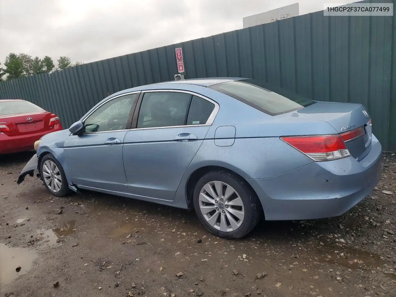 2012 HONDA ACCORD VIN 1HGCP2F37CA077499 — фото 2