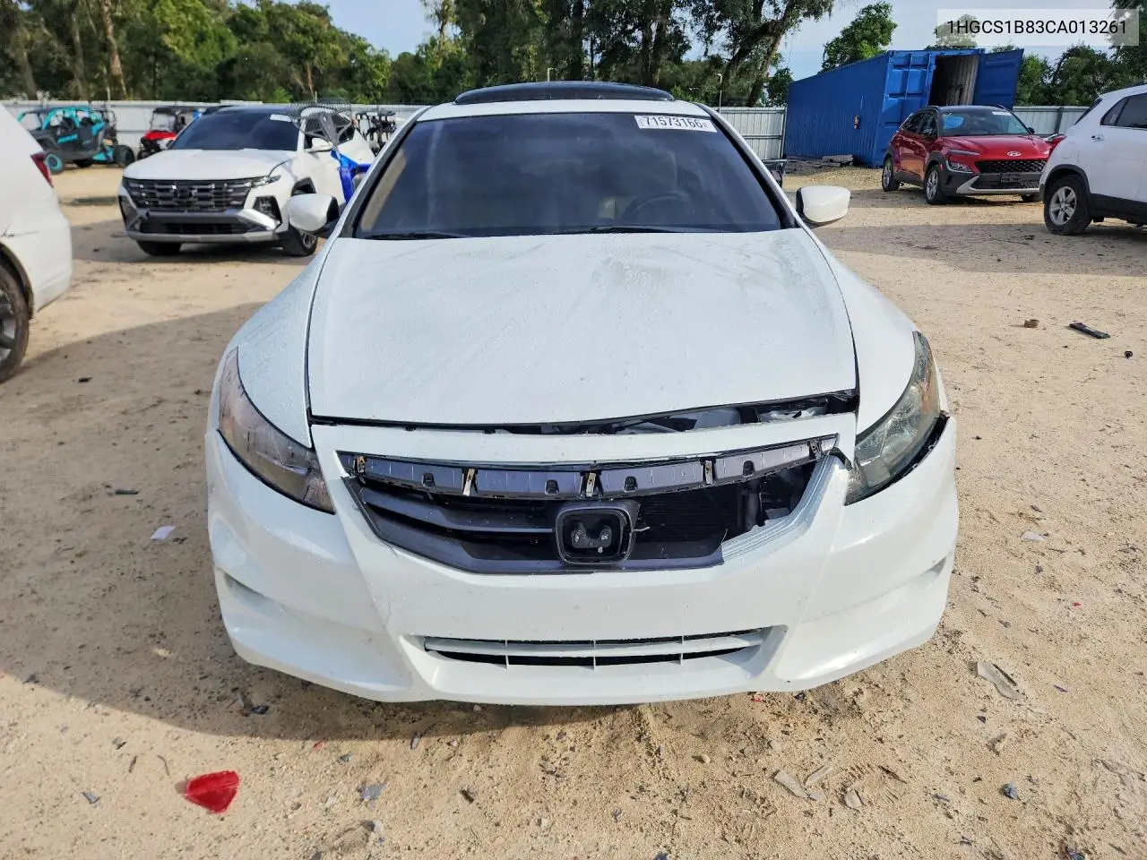 2012 HONDA ACCORD VIN 1HGCS1B83CA013261 — фото 5