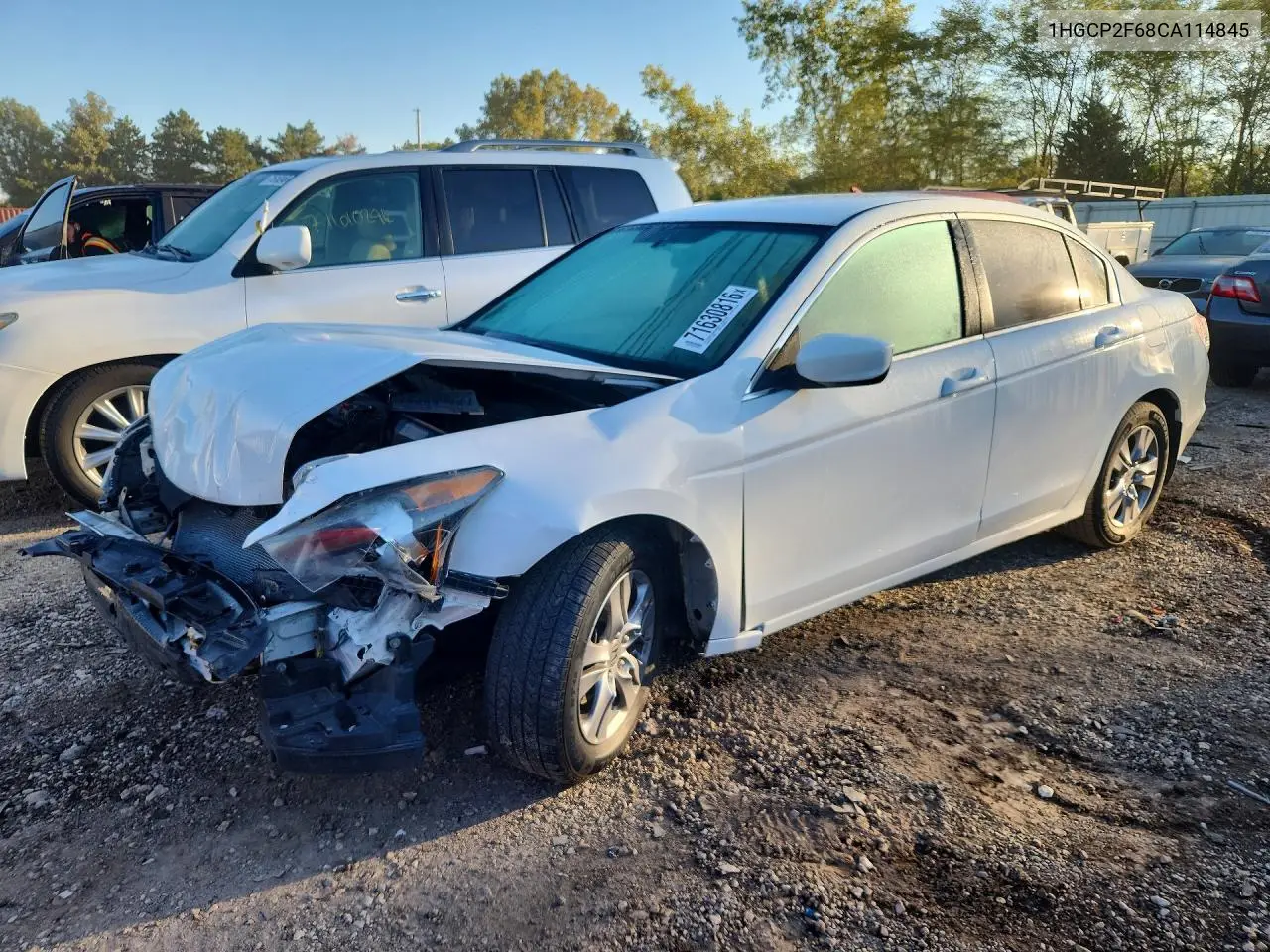HONDA ACCORD 2012, VIN 1HGCP2F68CA114845