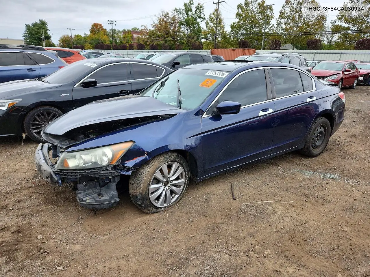 HONDA ACCORD 2012, VIN 1HGCP3F84CA030934