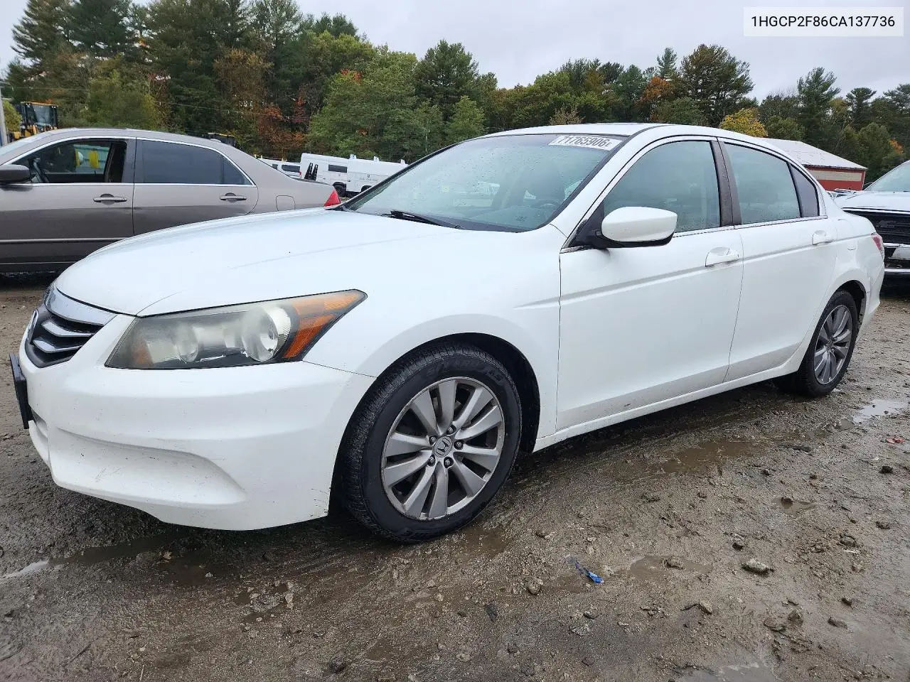HONDA ACCORD 2012, VIN 1HGCP2F86CA137736