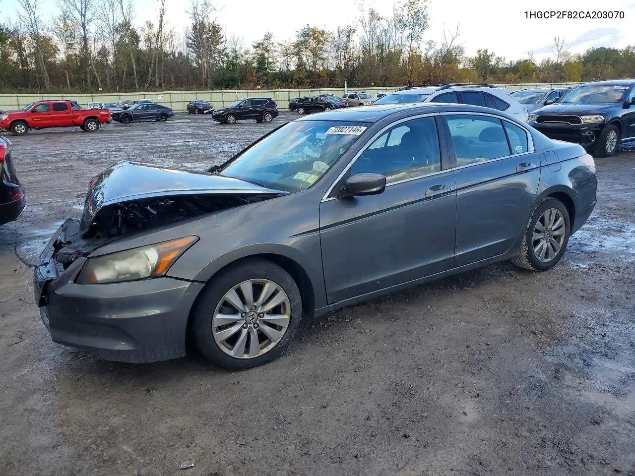 HONDA ACCORD 2012, VIN 1HGCP2F82CA203070