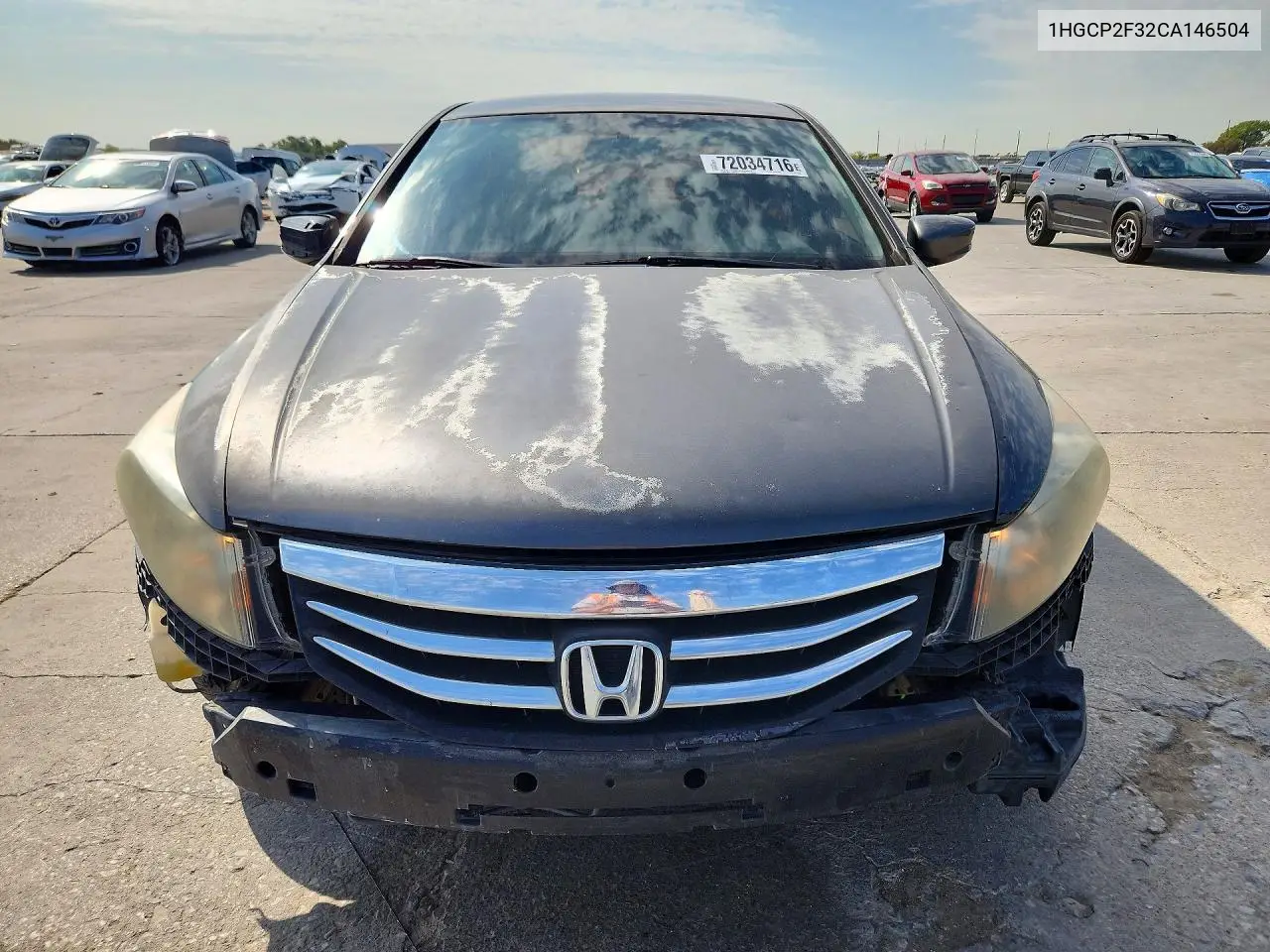 2012 HONDA ACCORD VIN 1HGCP2F32CA146504 — фото 5