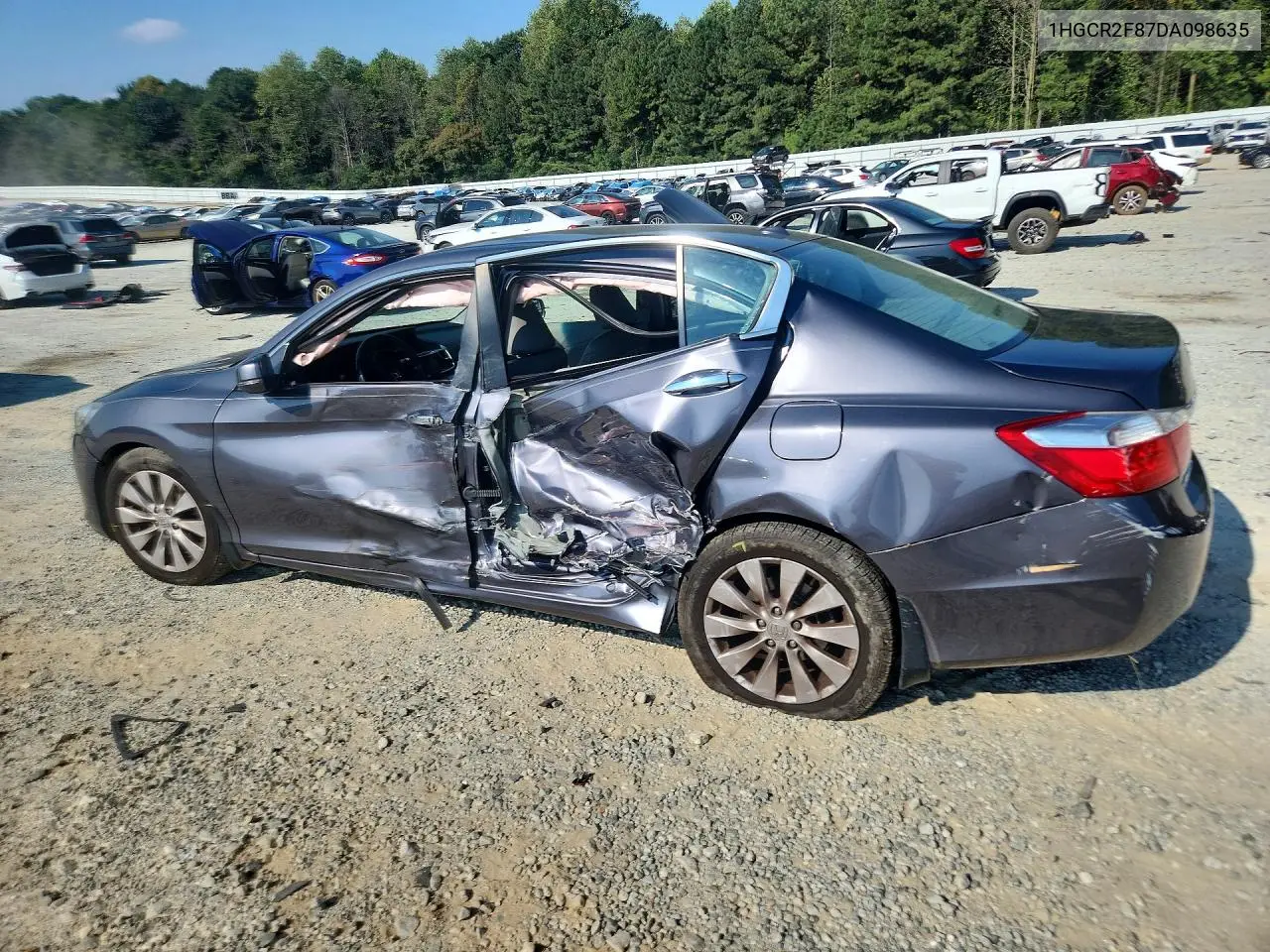 2013 HONDA ACCORD VIN 1HGCR2F87DA098635 — фото 2