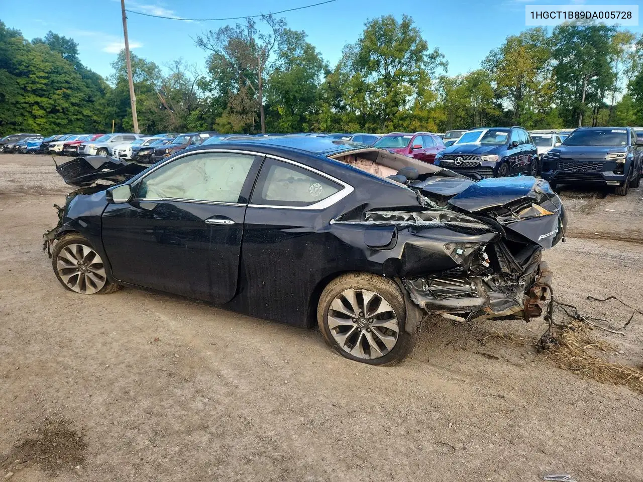 2013 HONDA ACCORD VIN 1HGCT1B89DA005728 — фото 2