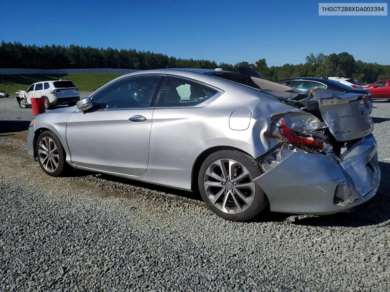 2013 HONDA ACCORD VIN 1HGCT2B8XDA003394 — фото 2
