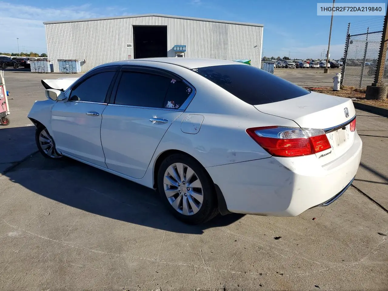 2013 HONDA ACCORD VIN 1HGCR2F72DA219840 — фото 2
