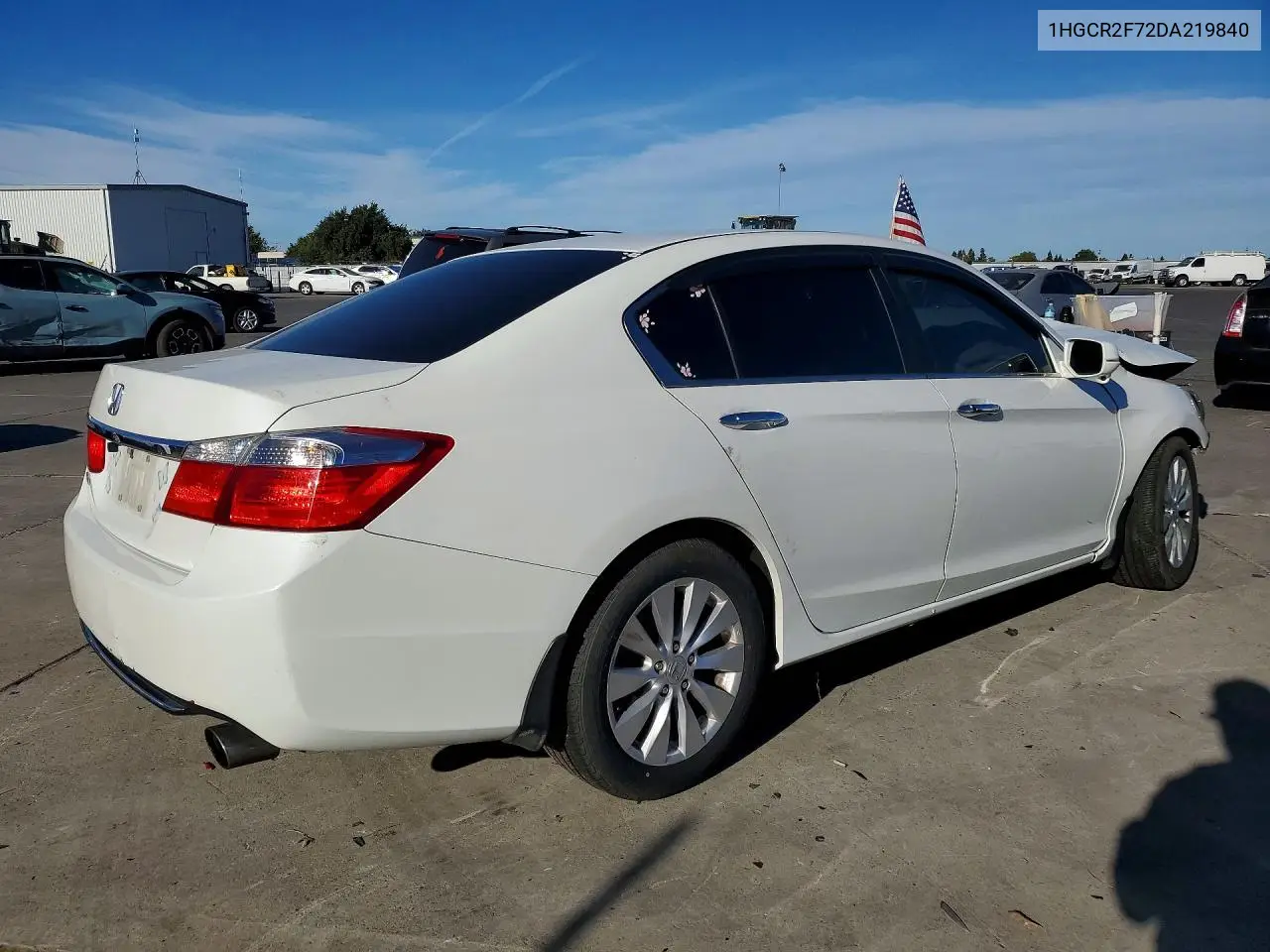 2013 HONDA ACCORD VIN 1HGCR2F72DA219840 — фото 3