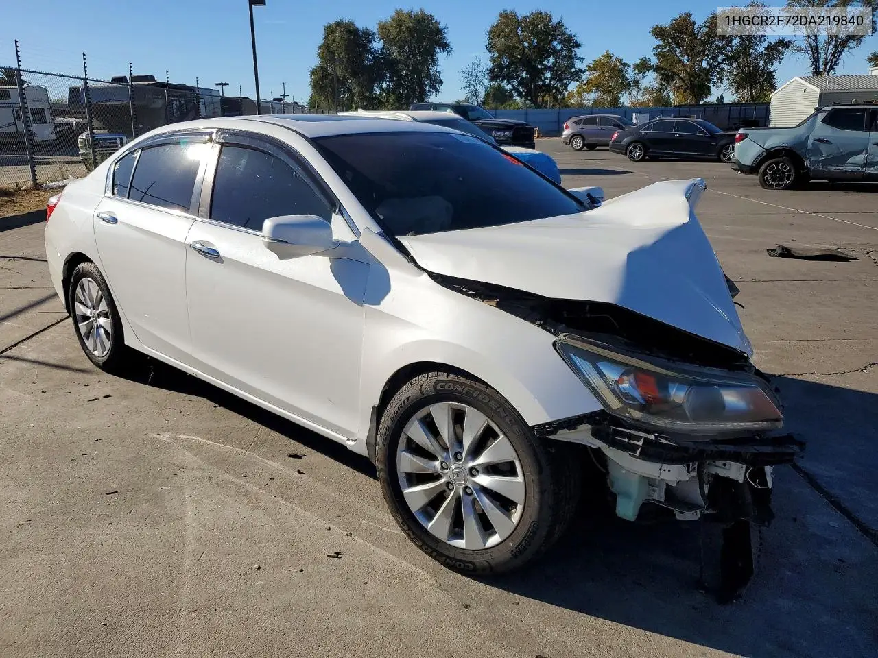 2013 HONDA ACCORD VIN 1HGCR2F72DA219840 — фото 4