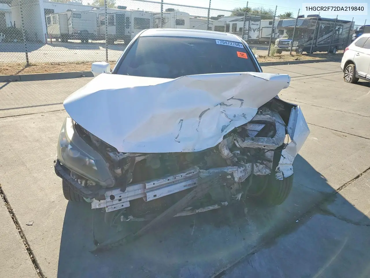 2013 HONDA ACCORD VIN 1HGCR2F72DA219840 — фото 5