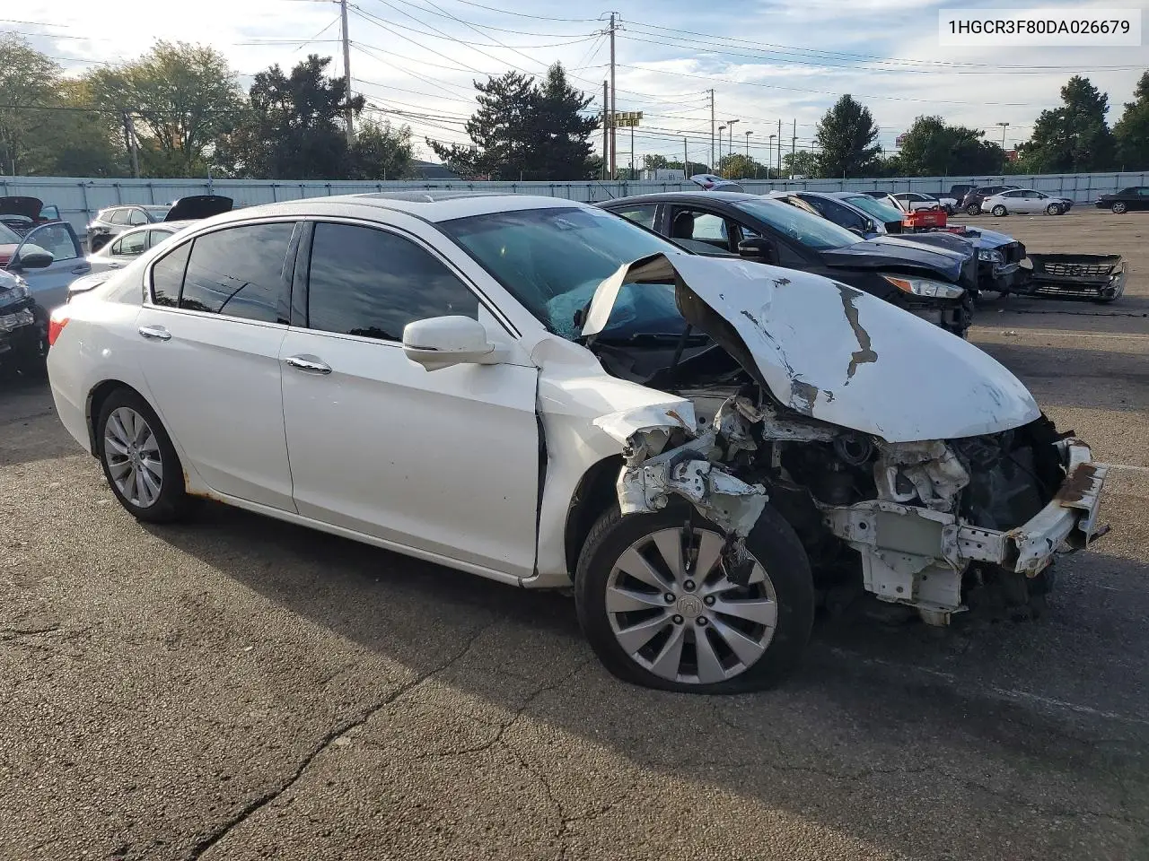 2013 HONDA ACCORD VIN 1HGCR3F80DA026679 — фото 4