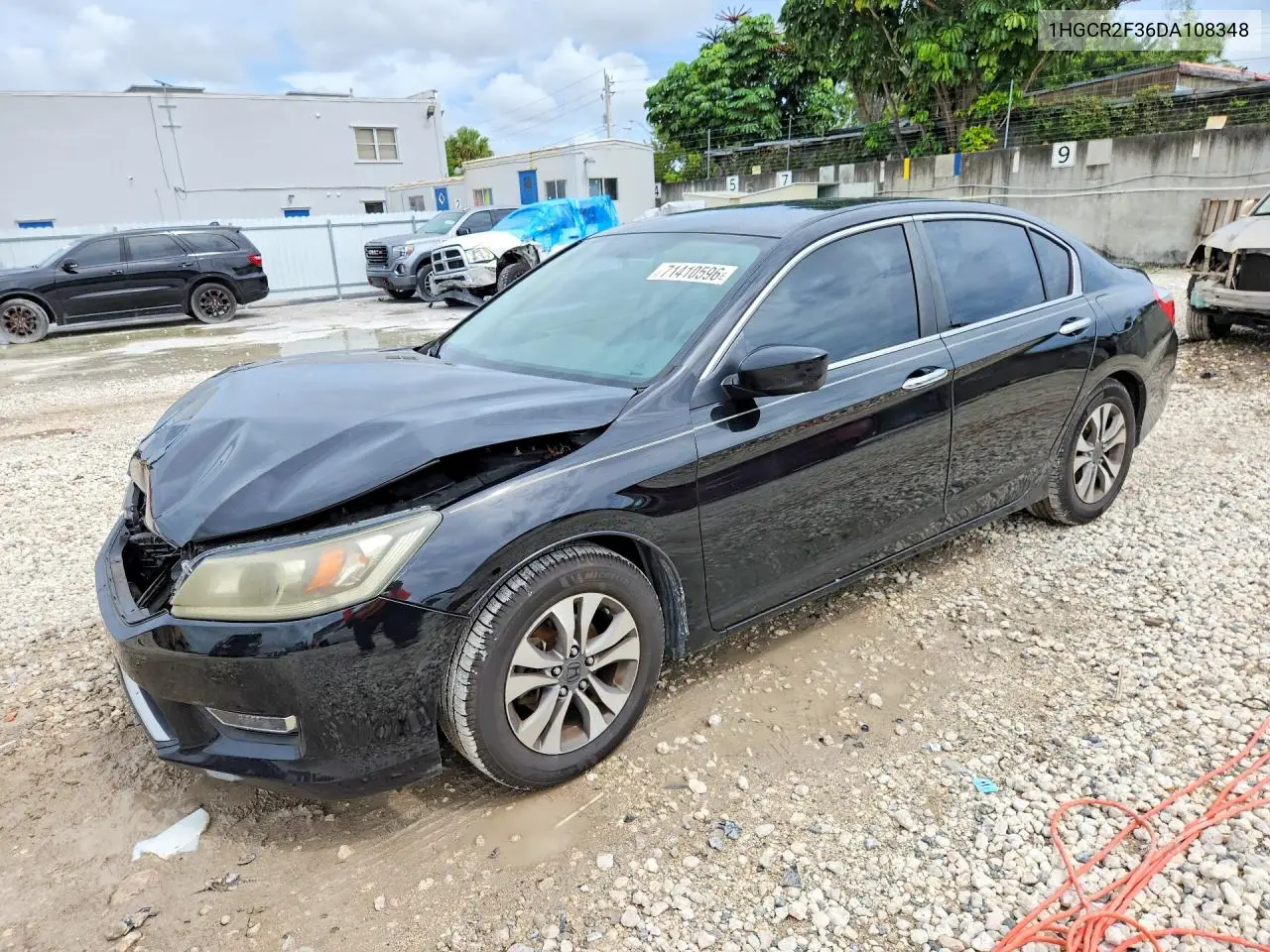 HONDA ACCORD 2013, VIN 1HGCR2F36DA108348