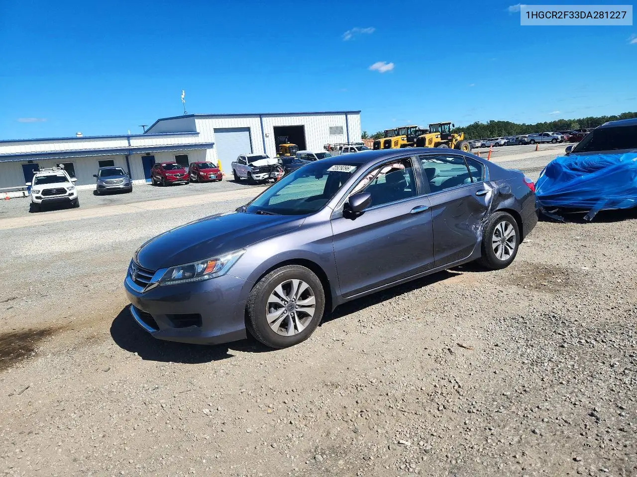 HONDA ACCORD 2013, VIN 1HGCR2F33DA281227