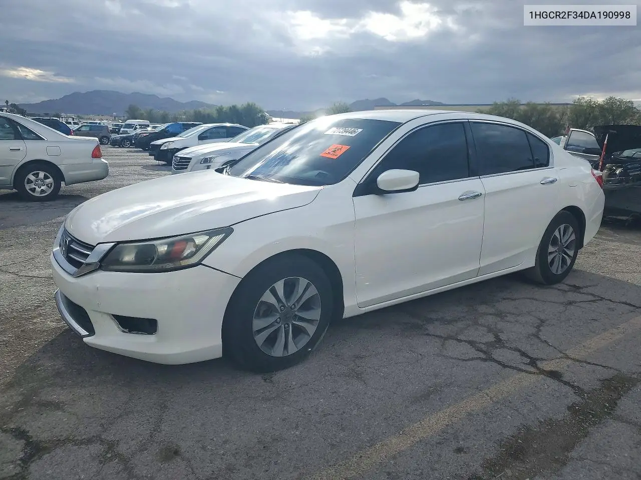 HONDA ACCORD 2013, VIN 1HGCR2F34DA190998