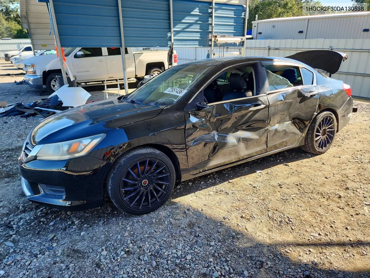 HONDA ACCORD 2013, VIN 1HGCR2F30DA130538