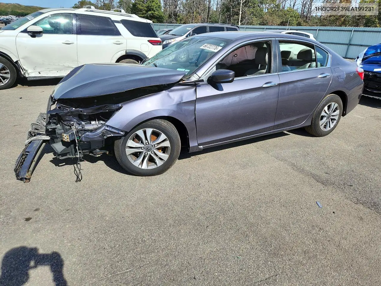 HONDA ACCORD 2014, VIN 1HGCR2F39EA199231