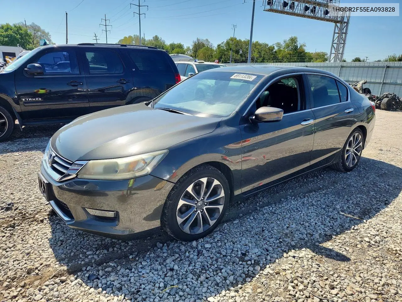 HONDA ACCORD 2014, VIN 1HGCR2F55EA093828