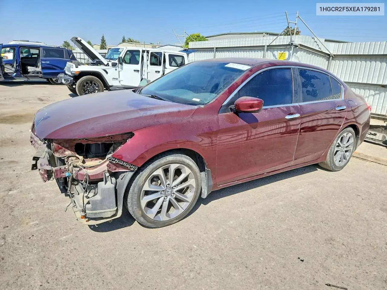 HONDA ACCORD 2014, VIN 1HGCR2F5XEA179281
