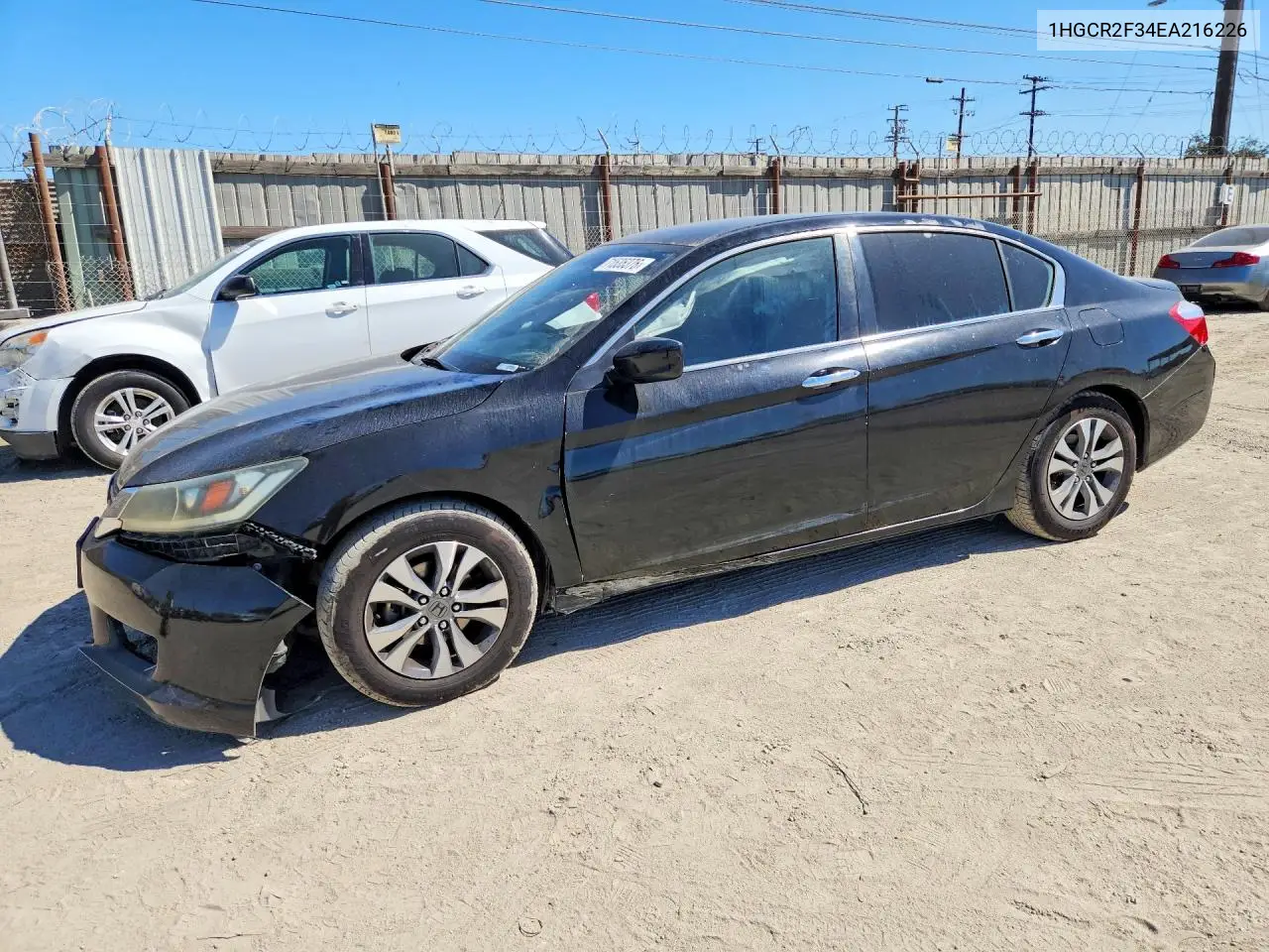 HONDA ACCORD 2014, VIN 1HGCR2F34EA216226