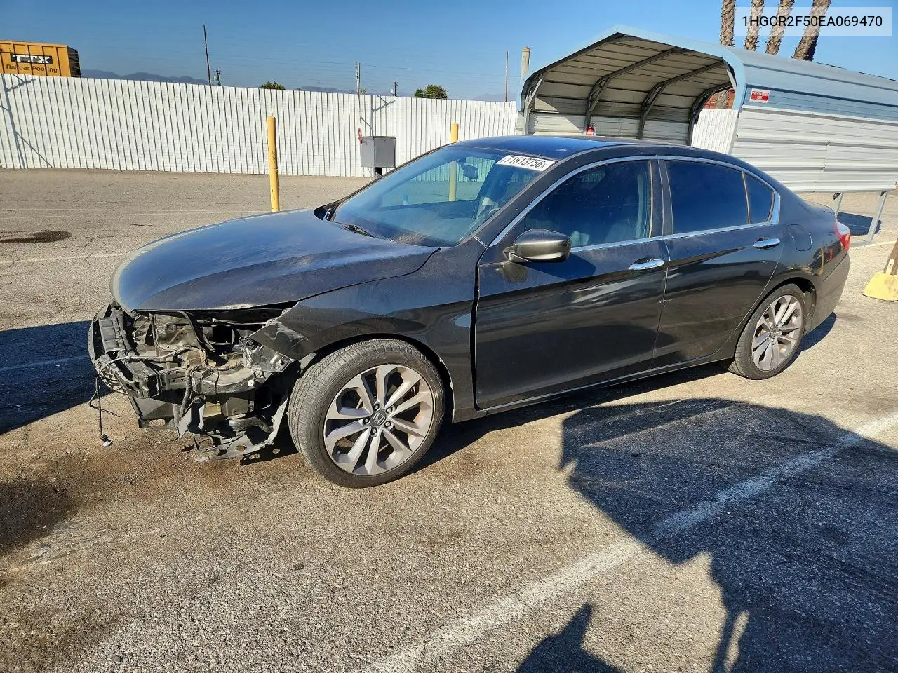 HONDA ACCORD 2014, VIN 1HGCR2F50EA069470