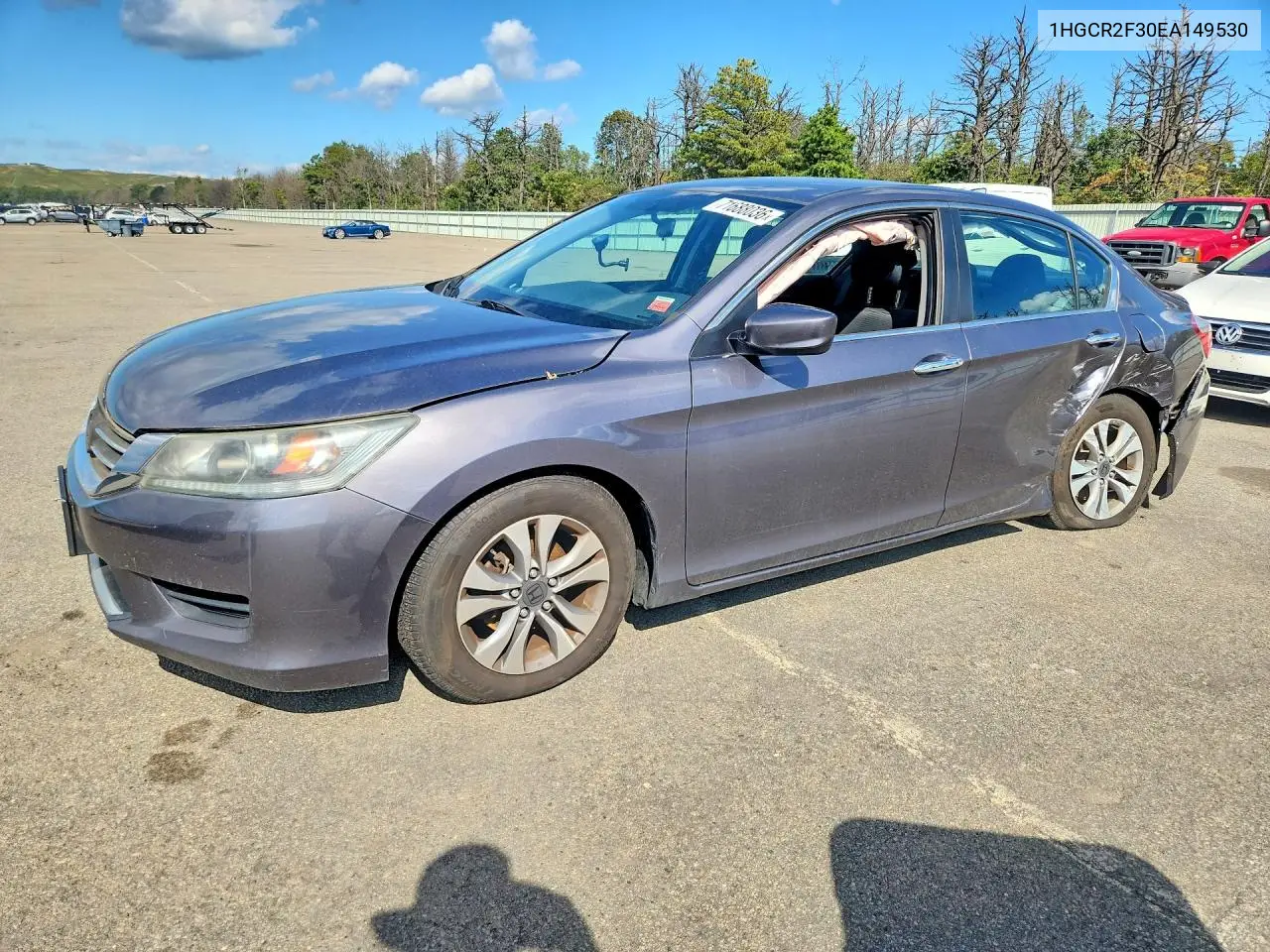 HONDA ACCORD 2014, VIN 1HGCR2F30EA149530