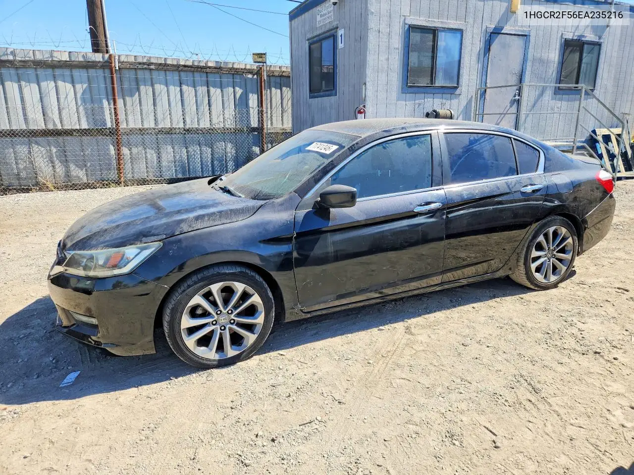 HONDA ACCORD 2014, VIN 1HGCR2F56EA235216