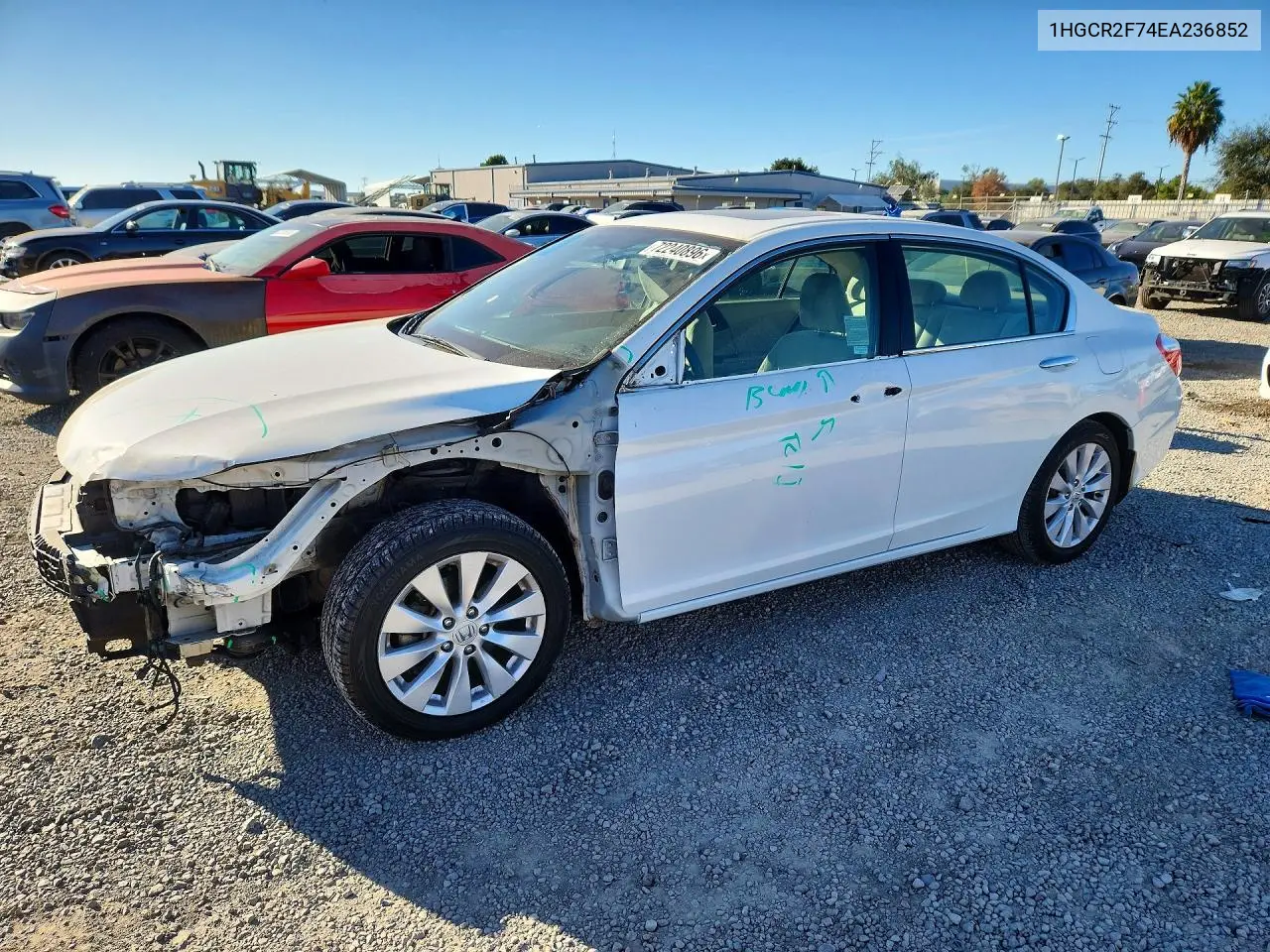 HONDA ACCORD 2014, VIN 1HGCR2F74EA236852