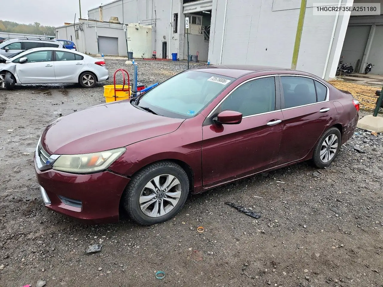 HONDA ACCORD 2014, VIN 1HGCR2F35EA251180