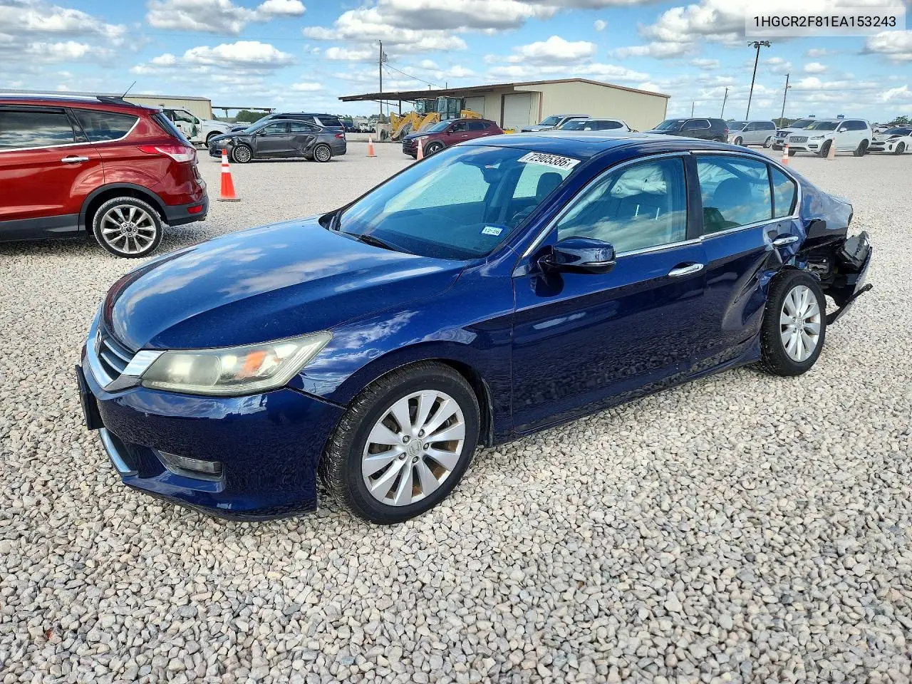 HONDA ACCORD 2014, VIN 1HGCR2F81EA153243