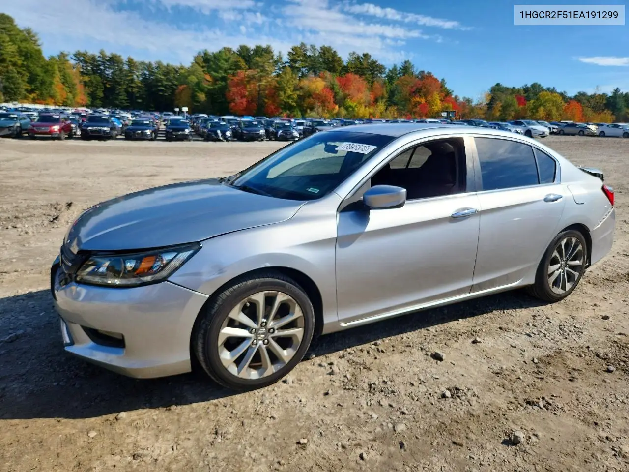 HONDA ACCORD 2014, VIN 1HGCR2F51EA191299