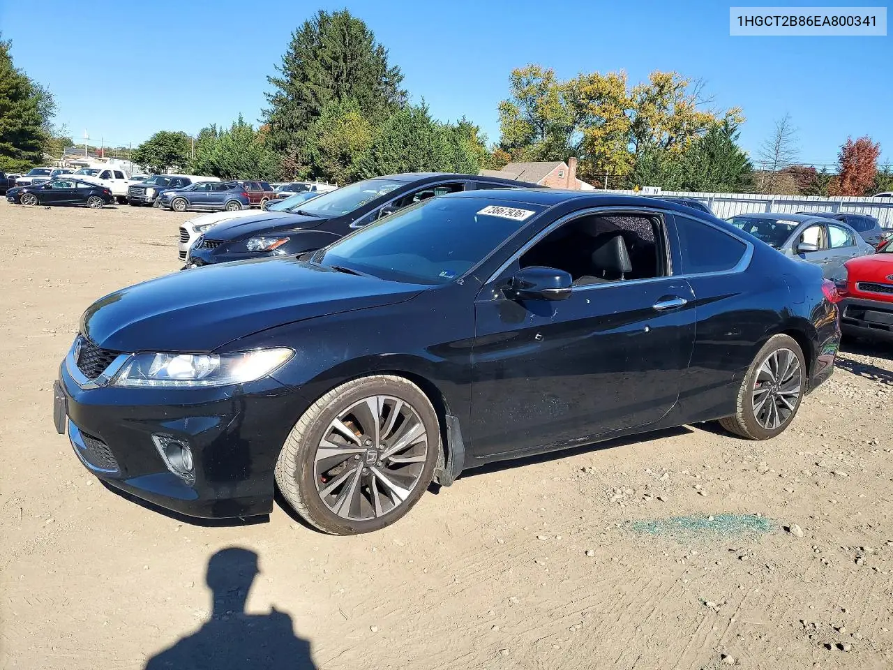 HONDA ACCORD 2014, VIN 1HGCT2B86EA800341