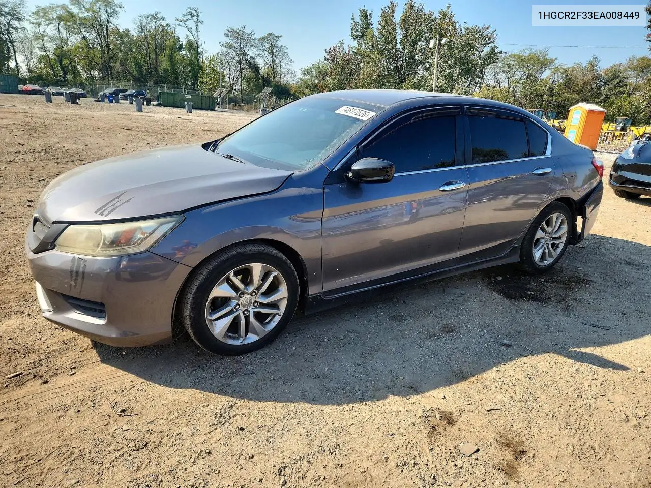 HONDA ACCORD 2014, VIN 1HGCR2F33EA008449