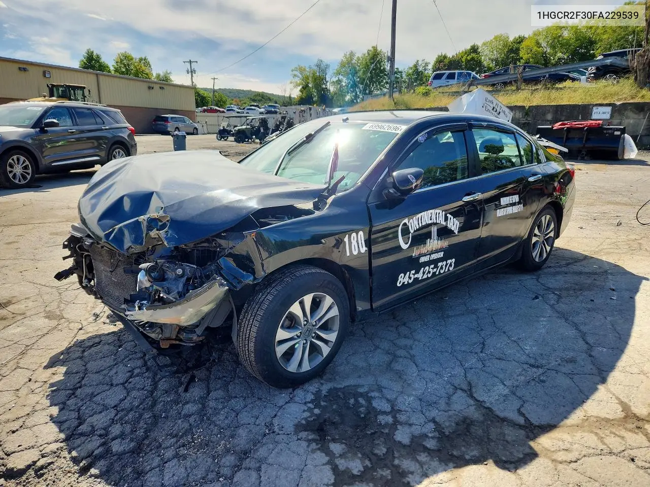 HONDA ACCORD 2015, VIN 1HGCR2F30FA229539