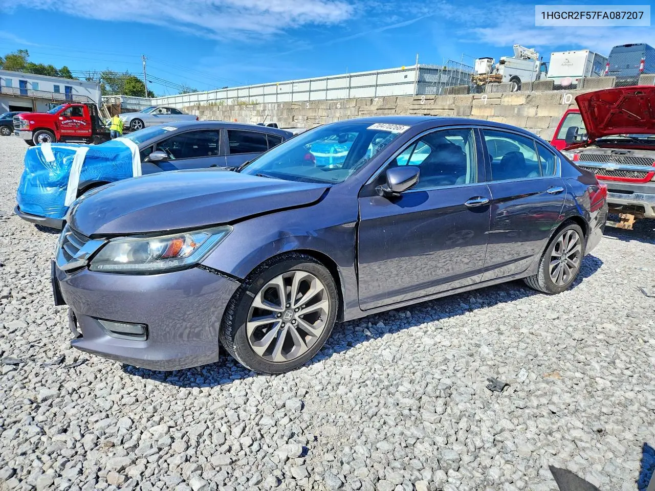 HONDA ACCORD 2015, VIN 1HGCR2F57FA087207